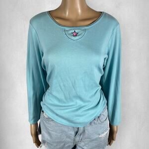 Croft barrow blue long sleeve